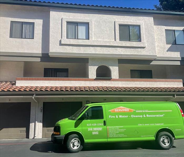 SERVPRO truck in front of local home