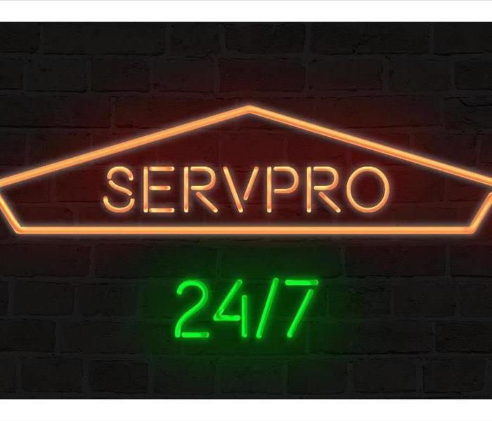 SERVPRO neon sign
