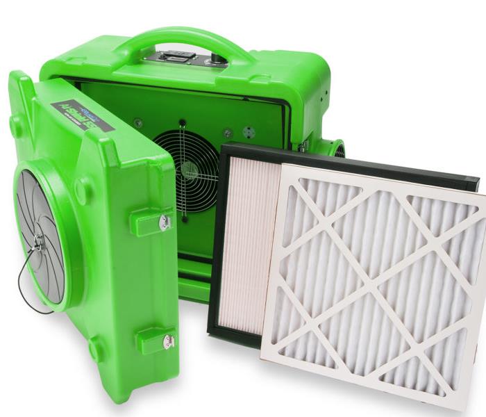 Green HEPA air filter device